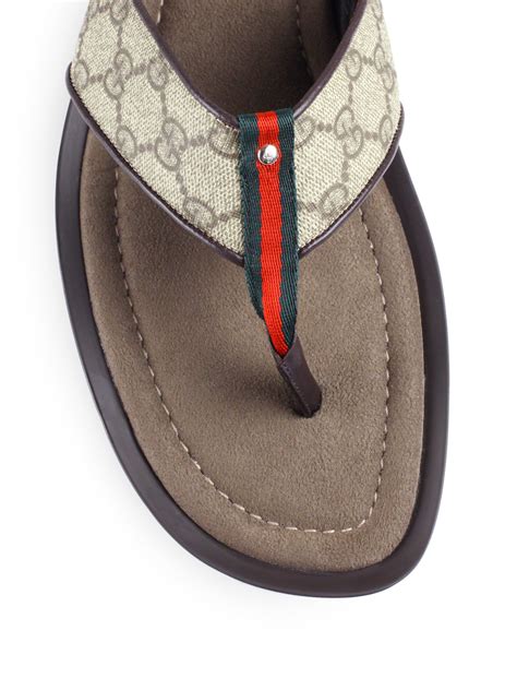 gucci thongs men|Gucci rubber thong sandals.